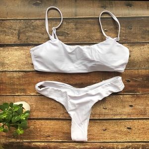 NWOT White Bikini - Liner included